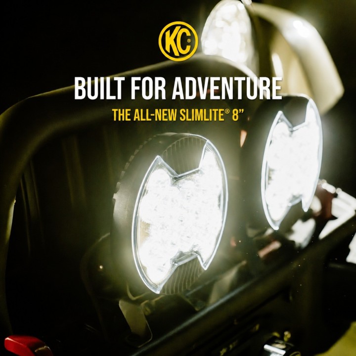 Lampy KC HiLiTES SlimLite 8" Ram 1500 Rebel / TRX 2019+