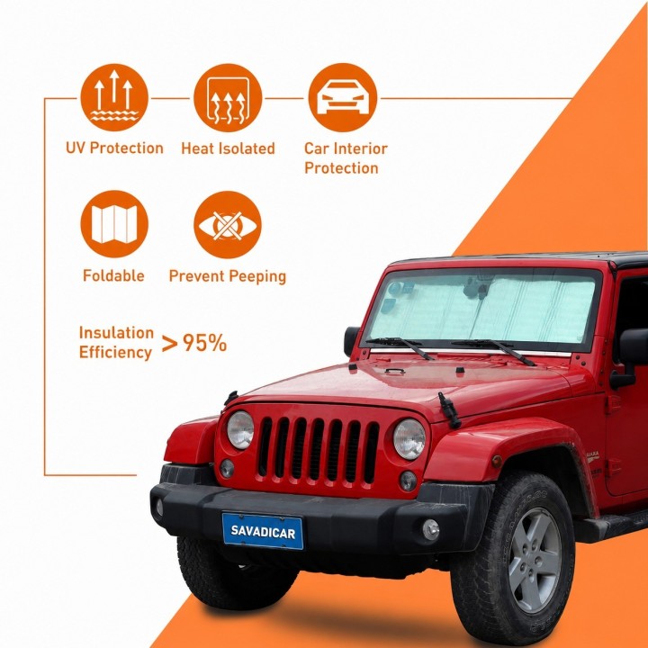 Osłona przeciwsłoneczna szyby – Wrangler JL, Gladiator