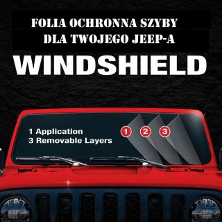Folia ochronna szyby Windshield Defense – Gladiator JT