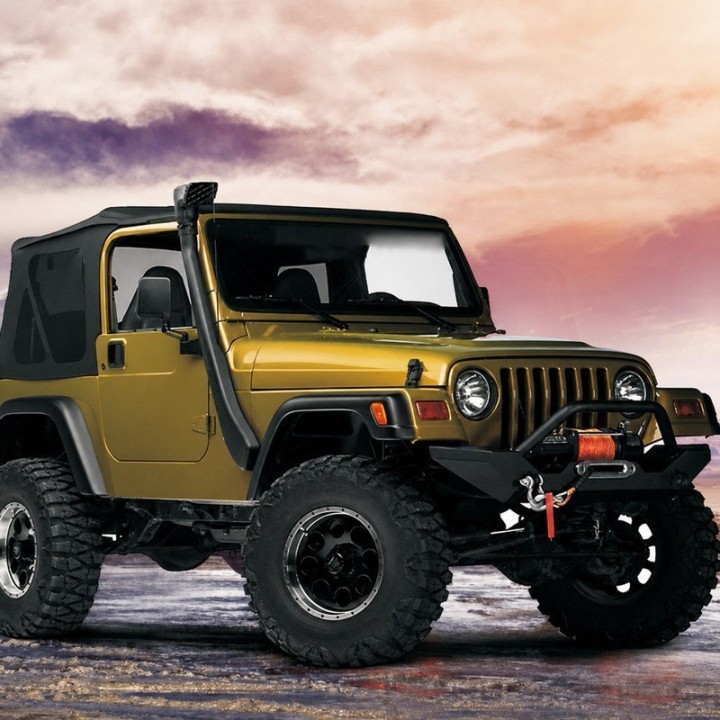 Snorkel Snakeman 4WD prawa strona Jeep Wrangler TJ SNSTJL