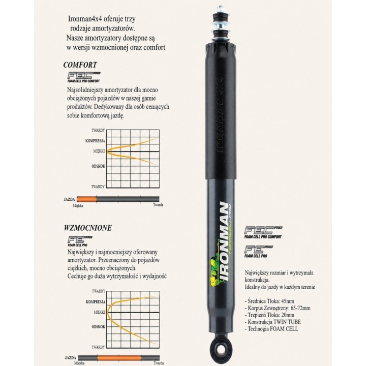 Amortyzator tylny Ironman 4x4 Foam Cell Pro 45094LFE3