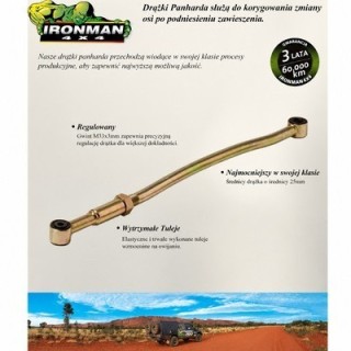 Przedni regulowany drążek panharda Ironman 4x4 — Suzuki Jimny GJ (PANHARD017L) - ujęcie 2