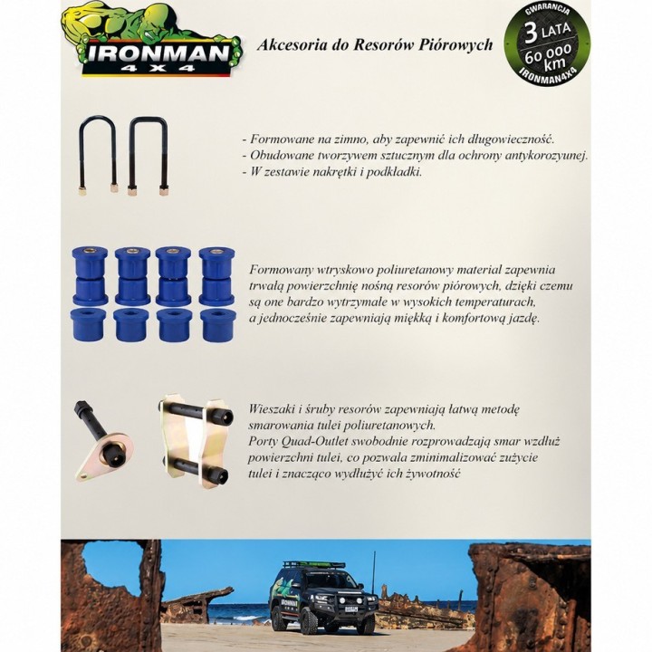 Wieszak resora (niezbędne 2SZT) Ironman 4x4 — Isuzu D-Max, Chevrolet Colorado (1148) - ujęcie 3