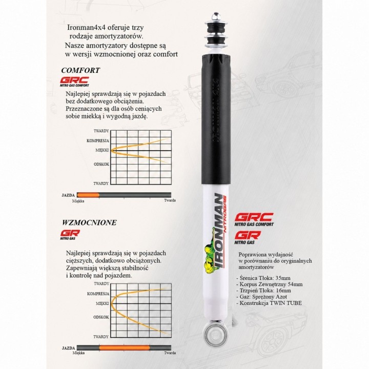Amortyzator tylny Ironman 4x4 Toyota Hilux/4Runner 12650GR