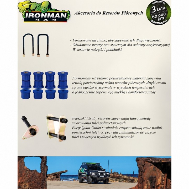 Wieszak resora (niezbędne DWIE szt.) Ironman 4x4 1141