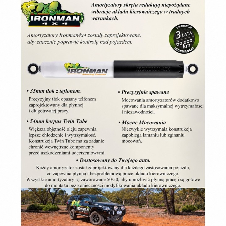 Amortyzator Ironman 4x4 Toyota Hilux resory przód/tył 3521