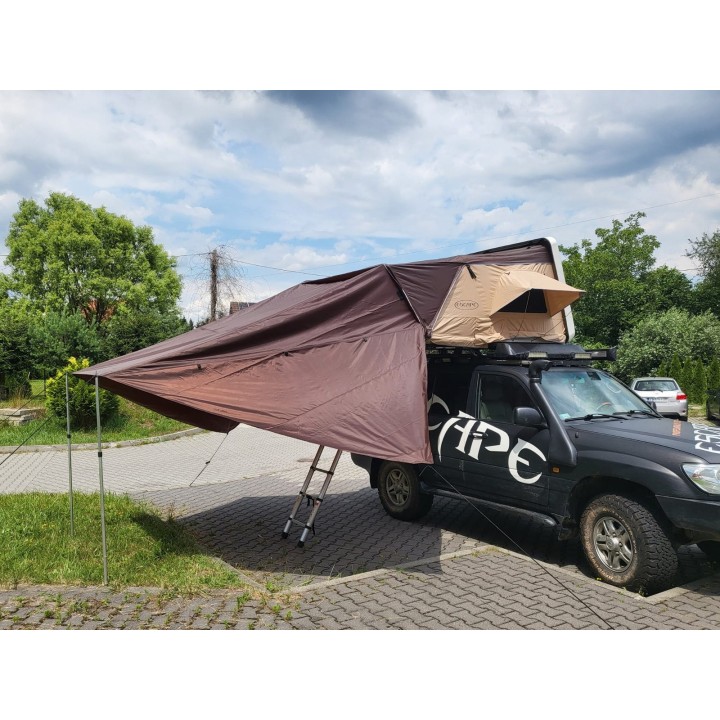Zadaszenie do namiotu dachowego Escape VARIO 210 cm Brązowe