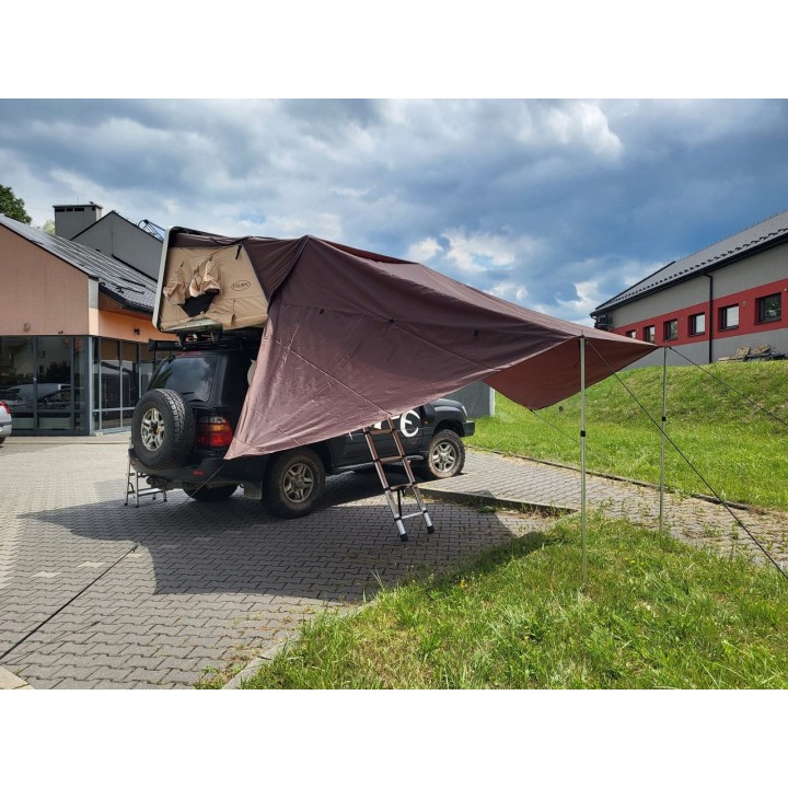 Zadaszenie do namiotu dachowego Escape VARIO 210 cm Brązowe