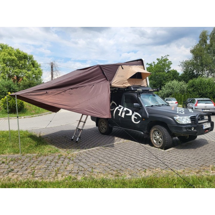 Zadaszenie do namiotu dachowego Escape VARIO 210 cm Brązowe