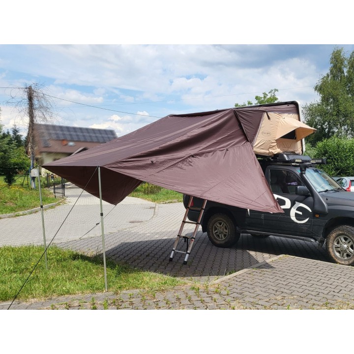 Zadaszenie do namiotu dachowego Escape VARIO 210 cm Brązowe