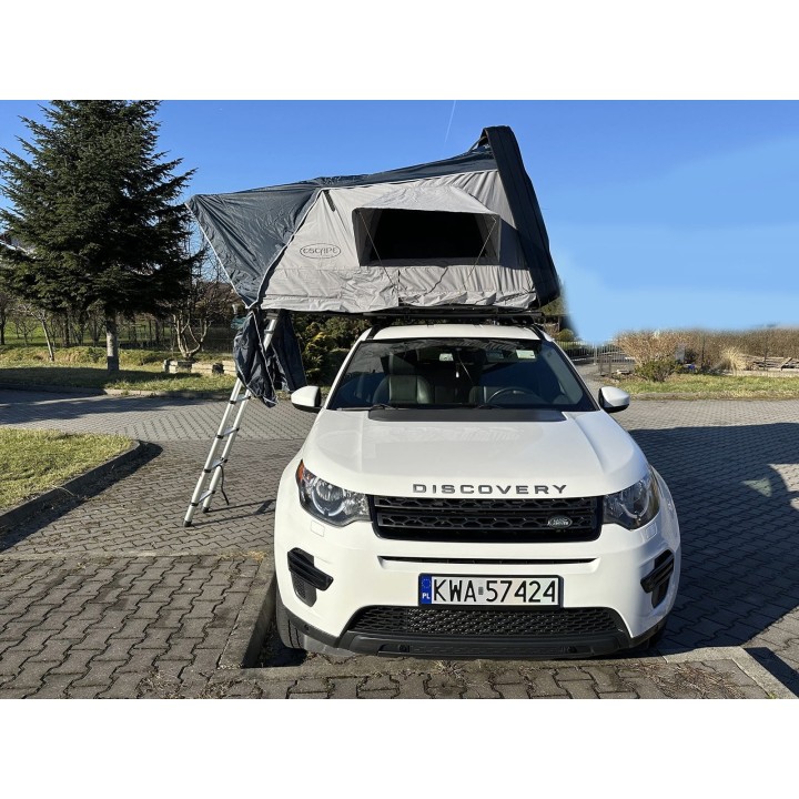Escape VARIO 160 cm szary, czarna pokrywa – namiot dachowy