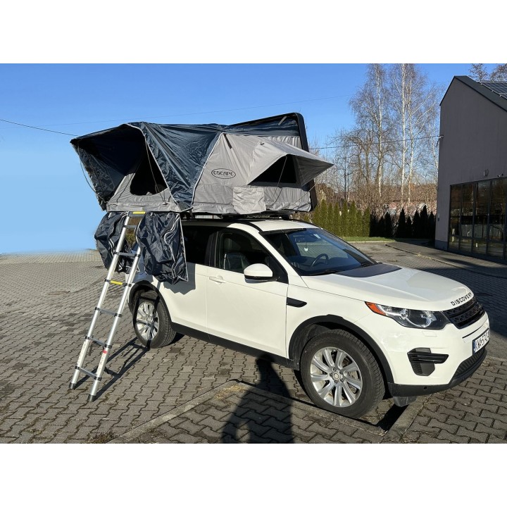 Escape VARIO 160 cm szary, czarna pokrywa – namiot dachowy