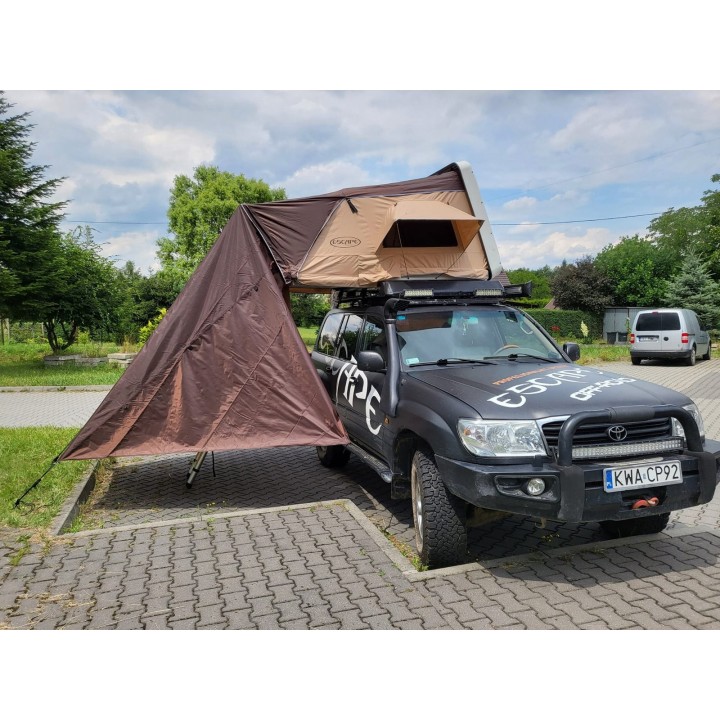 Zadaszenie do namiotu dachowego Escape VARIO 210 cm Brązowe
