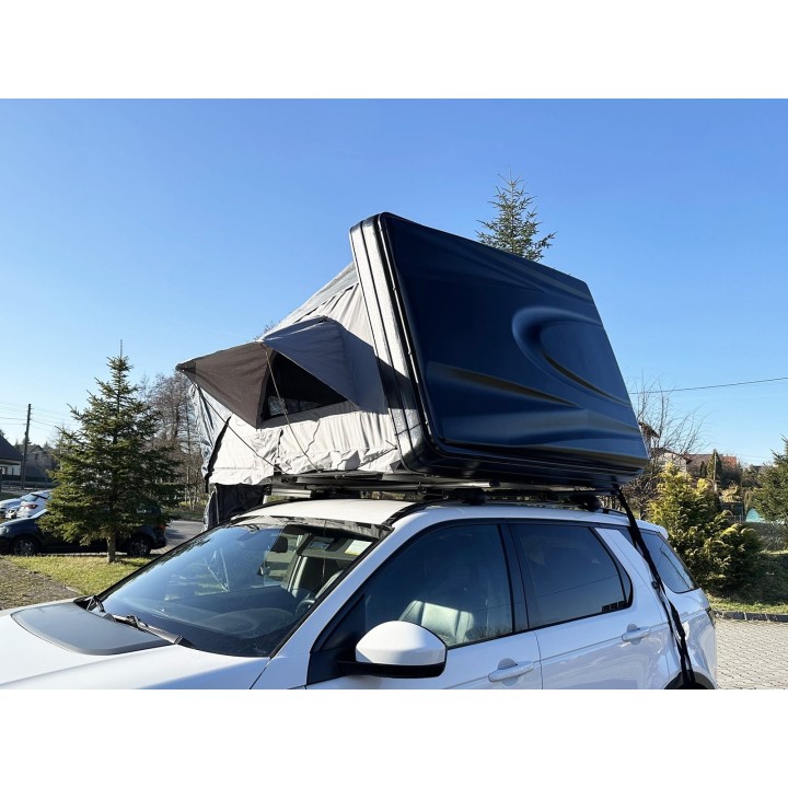 Escape VARIO 160 cm szary, czarna pokrywa – namiot dachowy