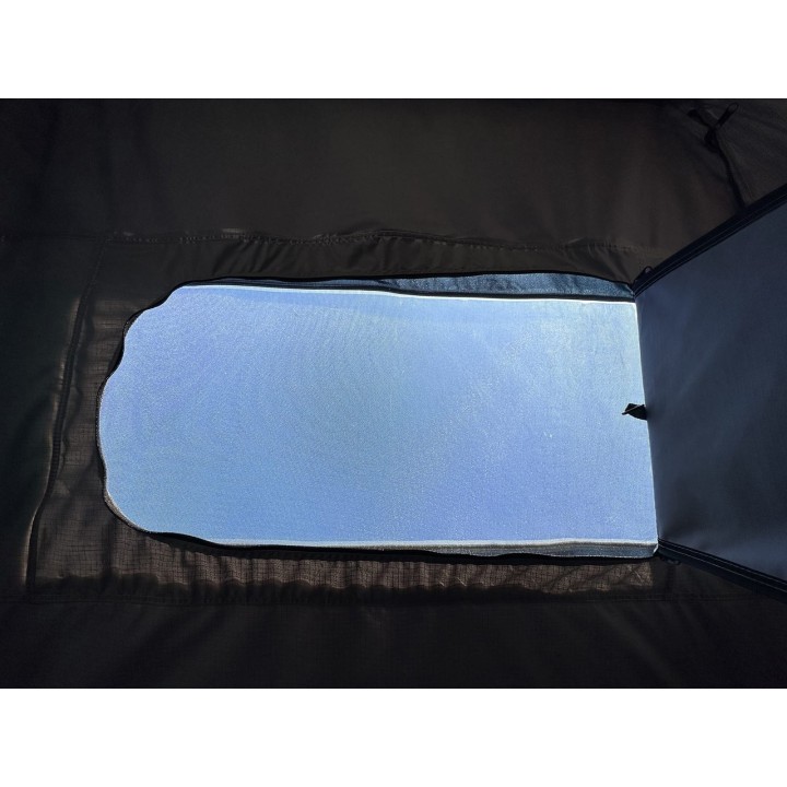 Escape VARIO 160 cm szary, czarna pokrywa – namiot dachowy