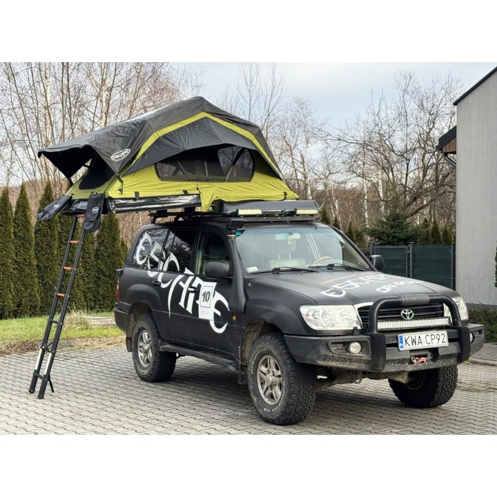 Escape HYBRID 160 cm zielony – namiot dachowy | Szekla4x4