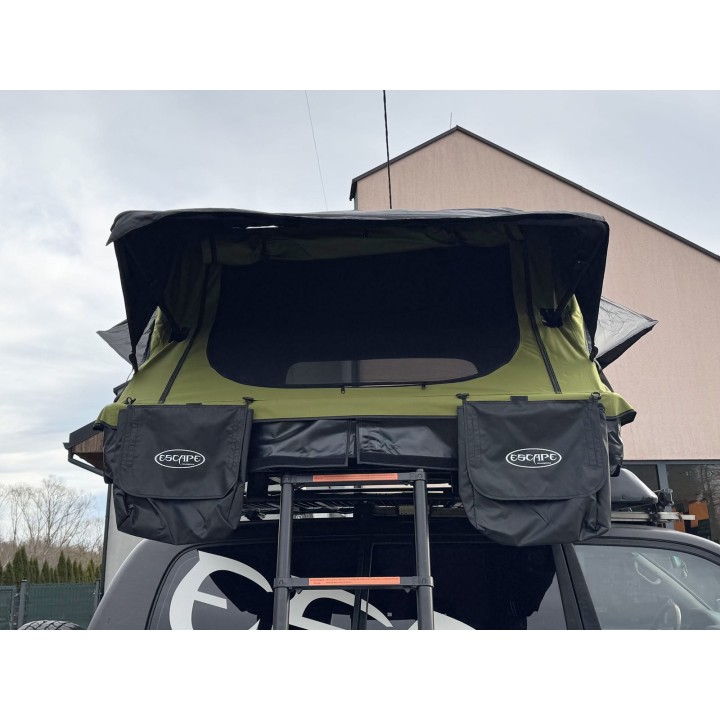 Escape HYBRID 160 cm zielony – namiot dachowy | Szekla4x4