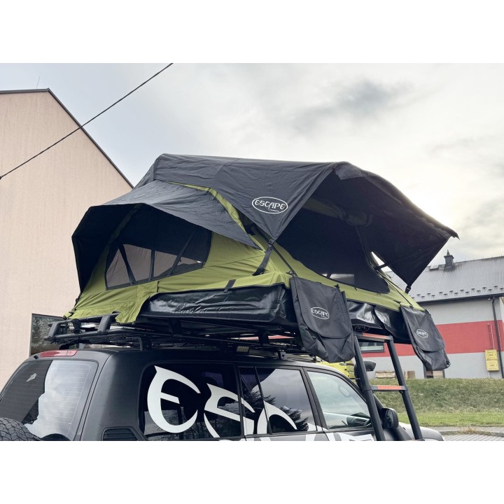 Escape HYBRID 160 cm zielony – namiot dachowy | Szekla4x4