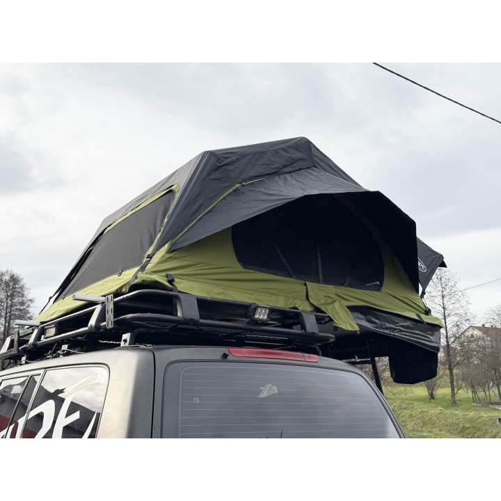 Escape HYBRID 160 cm zielony – namiot dachowy | Szekla4x4