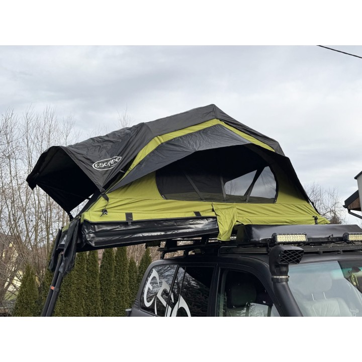 Escape HYBRID 160 cm zielony – namiot dachowy | Szekla4x4