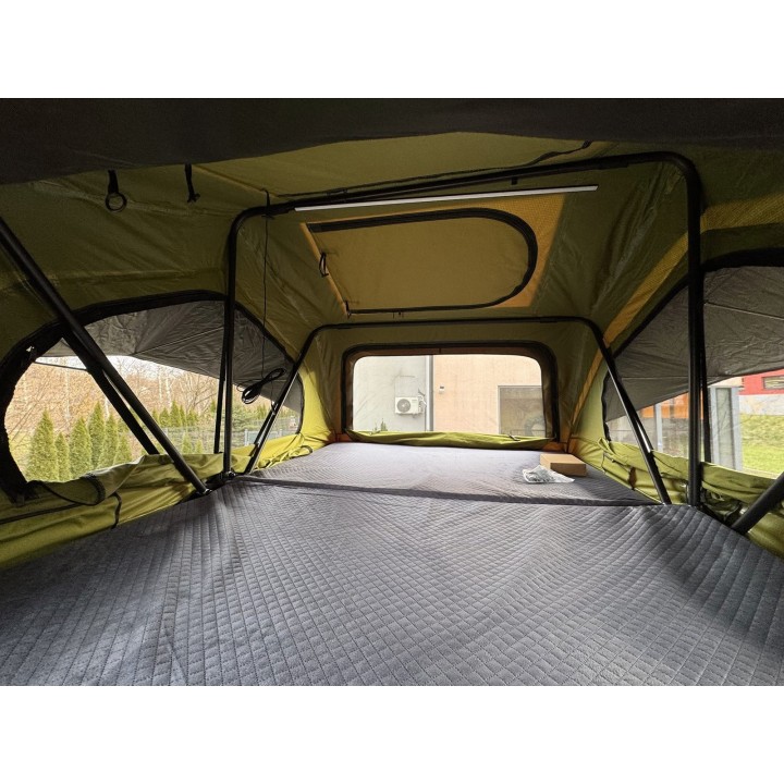 Escape HYBRID 160 cm zielony – namiot dachowy | Szekla4x4