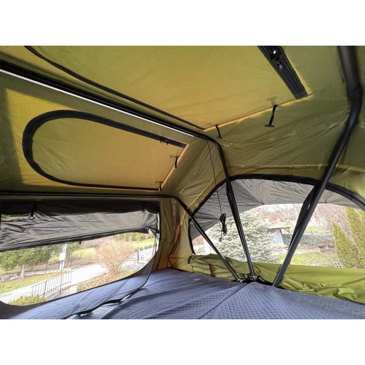 Escape HYBRID 160 cm zielony – namiot dachowy | Szekla4x4