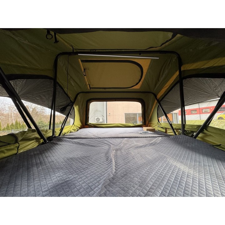 Escape HYBRID 160 cm zielony – namiot dachowy | Szekla4x4