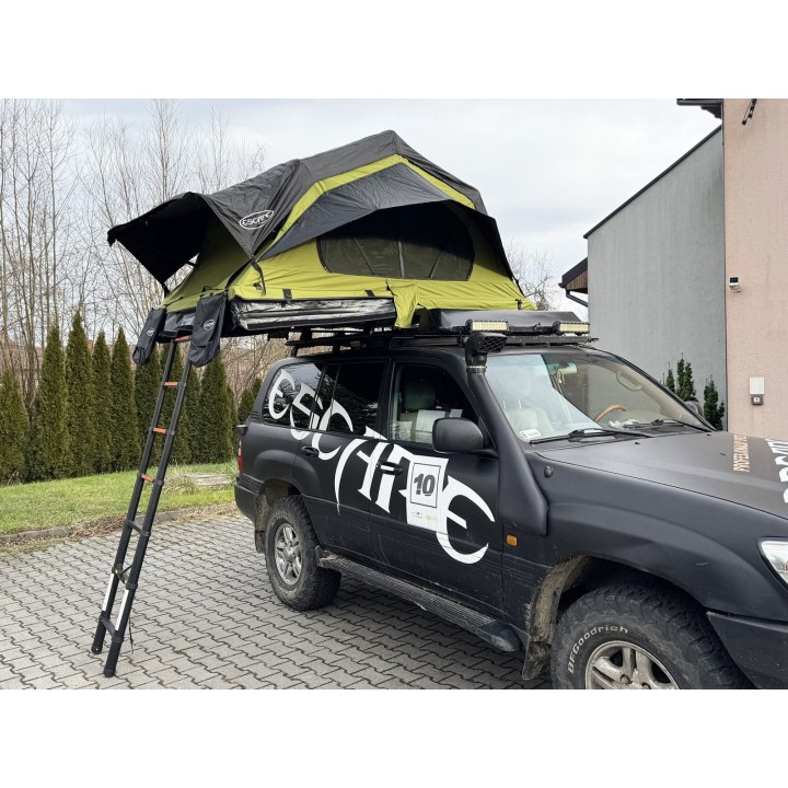 Escape HYBRID 160 cm zielony – namiot dachowy | Szekla4x4