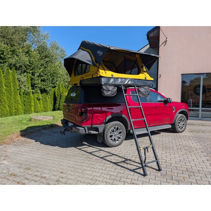 Escape HYBRID 160 cm piaskowy – namiot dachowy | Szekla4x4