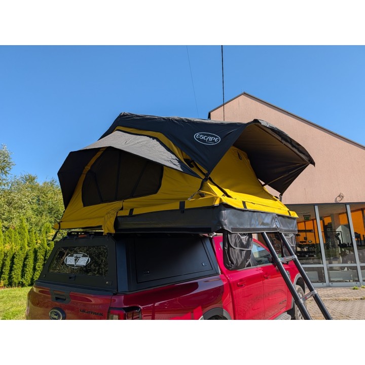 Escape HYBRID 160 cm piaskowy – namiot dachowy | Szekla4x4