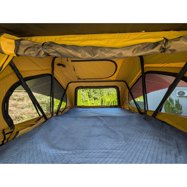 Escape HYBRID 190 cm piaskowy – namiot dachowy | Szekla4x4