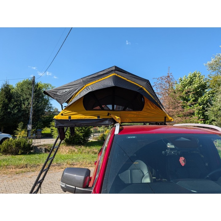 Escape HYBRID 190 cm piaskowy – namiot dachowy | Szekla4x4