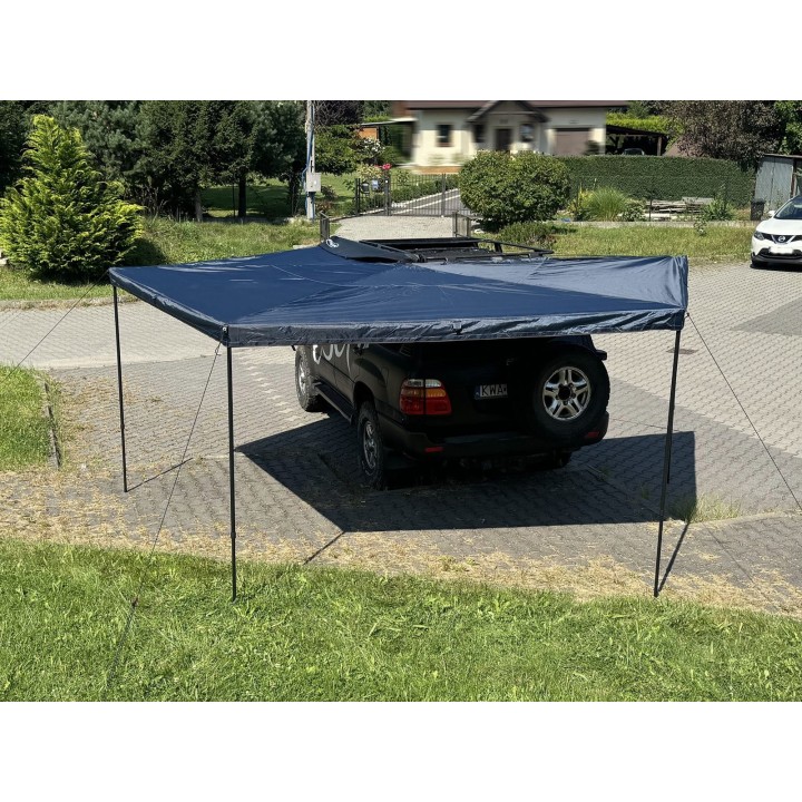 Zadaszenie FOX HD 270° 2,5m z oświetleniem LED str. pasażera Granatowe Escape - ujęcie 3
