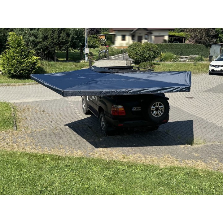 Zadaszenie FOX HD 270° 2m z oświetleniem LED str. pasażera Granatowe Escape