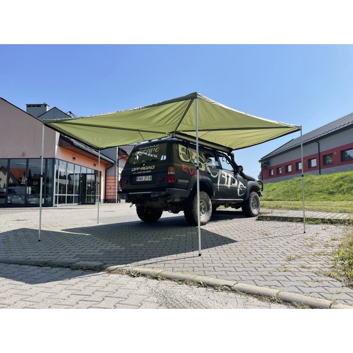 Zadaszenie FOX 2,5 m, pasażer zielone – Escape | Szekla4x4