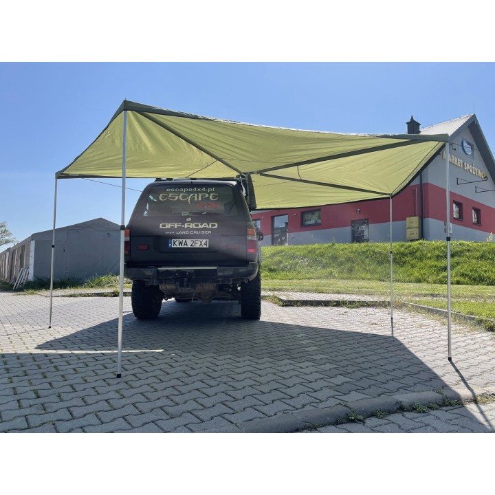 Zadaszenie FOX 2,5 m, pasażer zielone – Escape | Szekla4x4