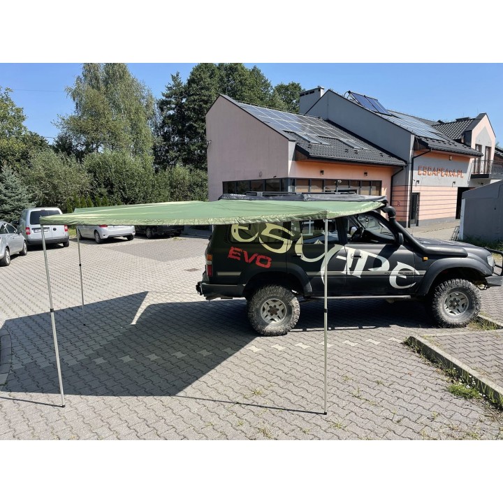 Zadaszenie FOX 2,5 m, pasażer zielone – Escape | Szekla4x4