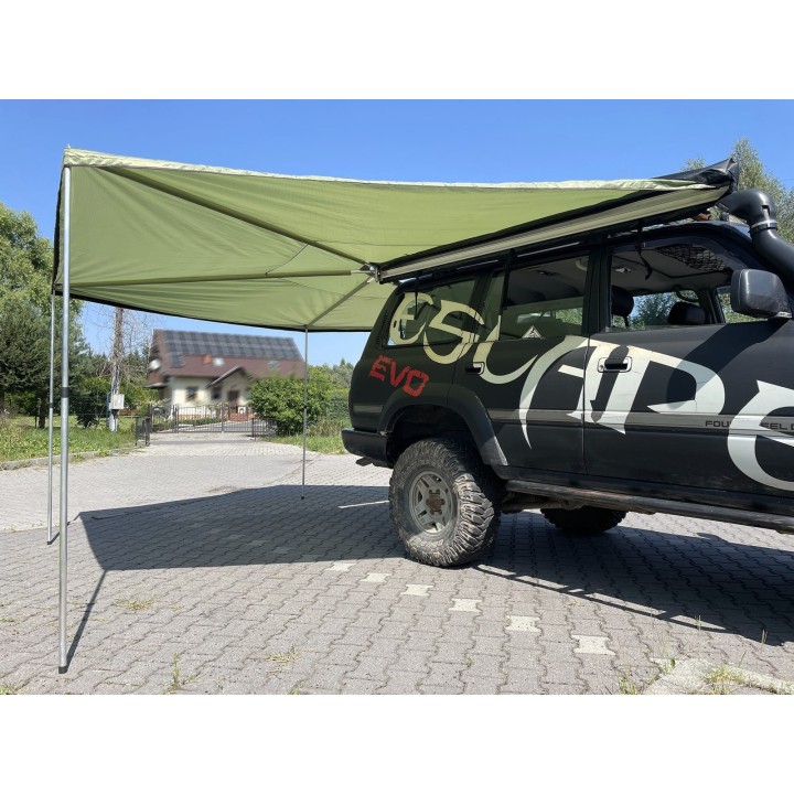 Zadaszenie FOX 2,5 m, pasażer zielone – Escape | Szekla4x4