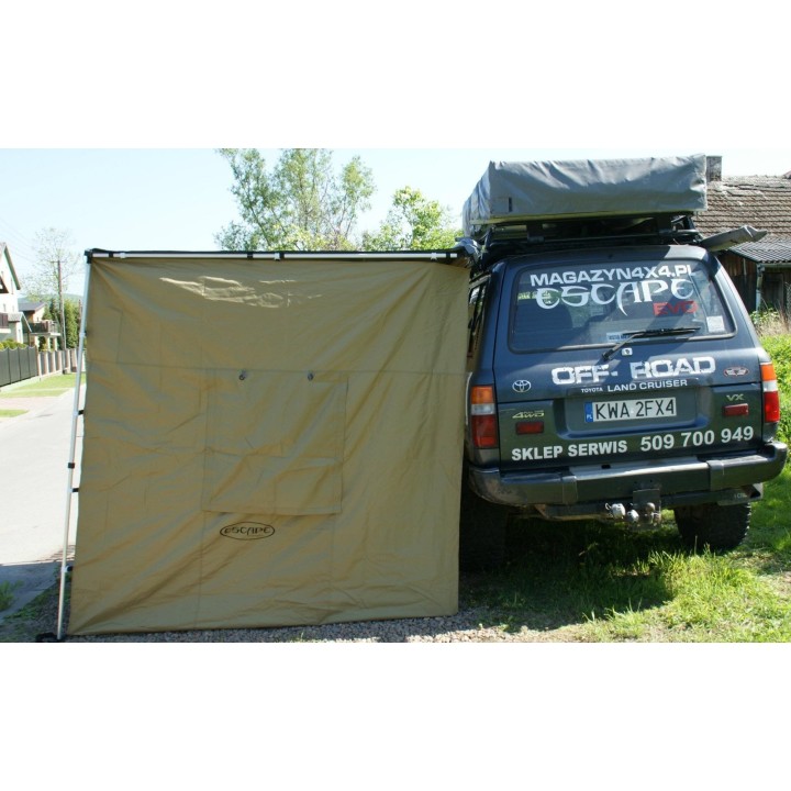 Ściany TYP 2 do markizy 2,5 x 2,5m zielone | Szekla4x4