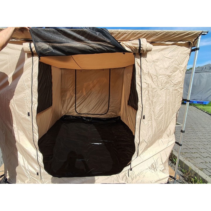 Ściany-namiot TYP 1 do markizy 2,5 x 3m piaskowe | Szekla4x4