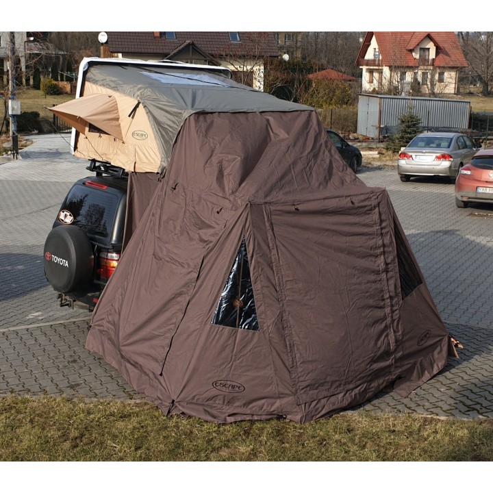Przedsionek do namiotu dachowego Escape VARIO 160 cm Brązowy