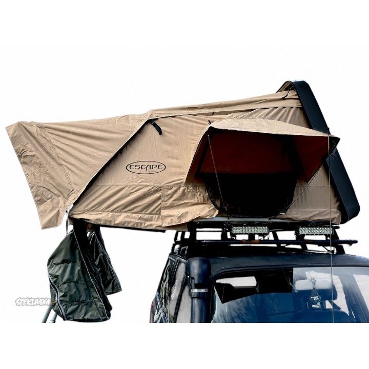 Namiot dachowy Escape VARIO 210 cm piaskowy, czarna pokrywa