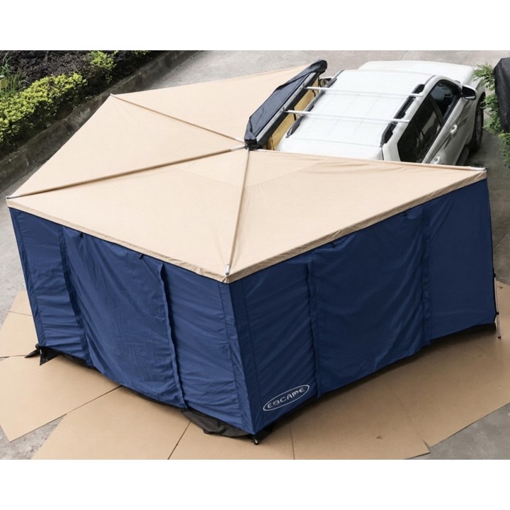 Ściany do zadaszenia FOX 2,5 m granatowe | Szekla4x4