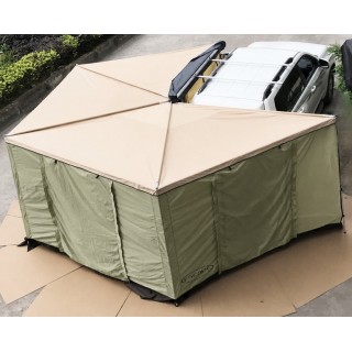 Ściany do zadaszenia FOX HD 2,5 m zielone | Szekla4x4