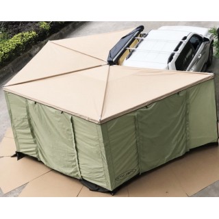 Ściany-namiot FOX HD z podłogą 2 m zielone | Szekla4x4