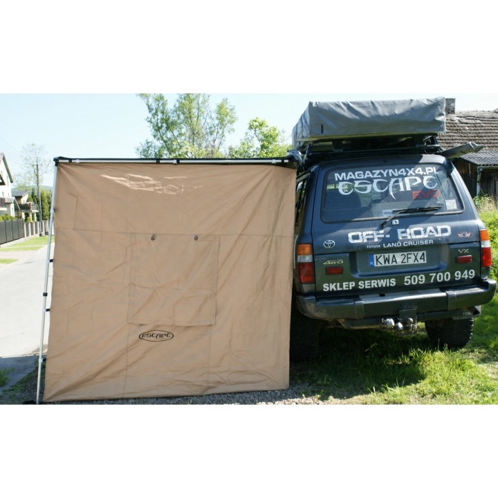 Ściany TYP 2 do markizy 2,5 x 2,5m piaskowe | Szekla4x4