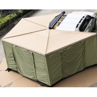 Ściany-namiot FOX HD z podłogą 2,5 m zielone | Szekla4x4