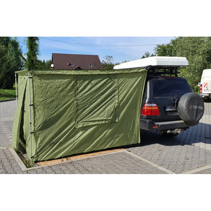 Ściany-namiot do zadaszenia z podłogą TYP 1 2,5 x 2,5m Zielone Escape