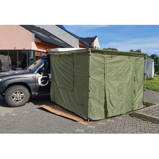 Ściany-namiot TYP 1 do markizy 1,25 x 2m zielone | Szekla4x4