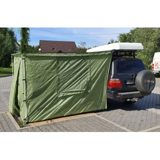 Ściany TYP 1 do markizy 2,5 x 2,5m zielone | Szekla4x4